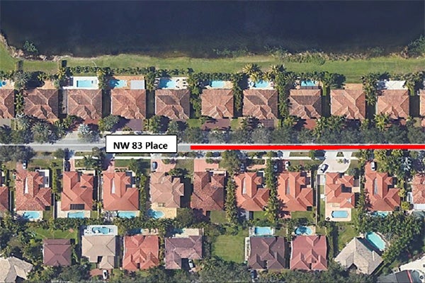 NW 83 Place North Drainage Improvement map