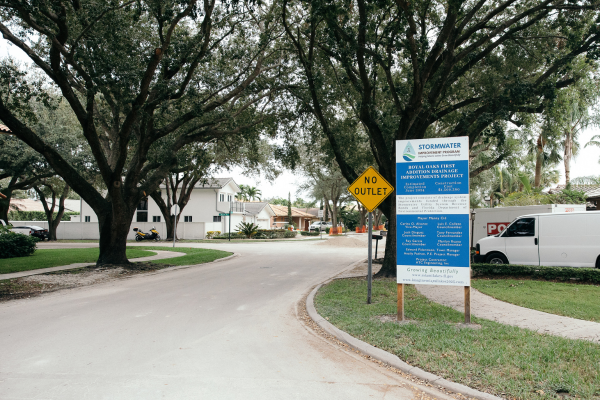 Storm water sign