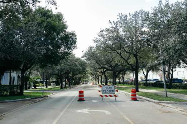 Commerce Way road closed