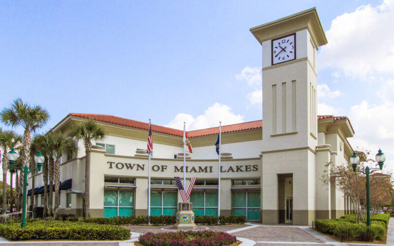 Exterior of the Town Hall of Miami Lakes
