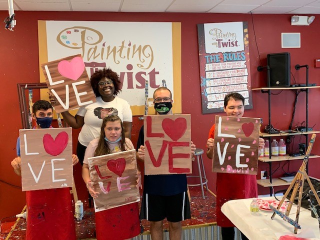Painting with a Twist Valentine’s Event